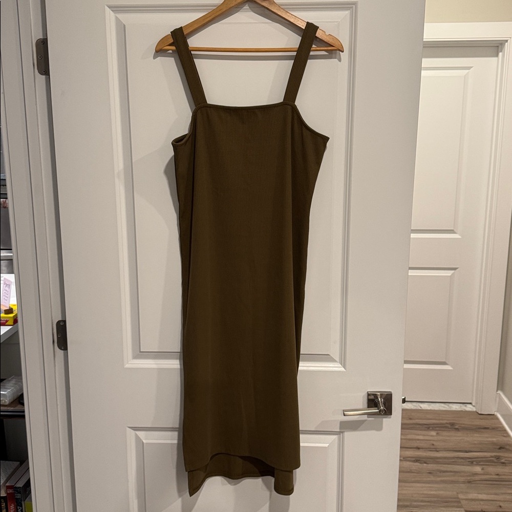 Olive Green Midi Dress